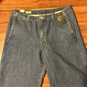 Levi's Blue Flare Wide Leg Jeans with Classic Denim Style